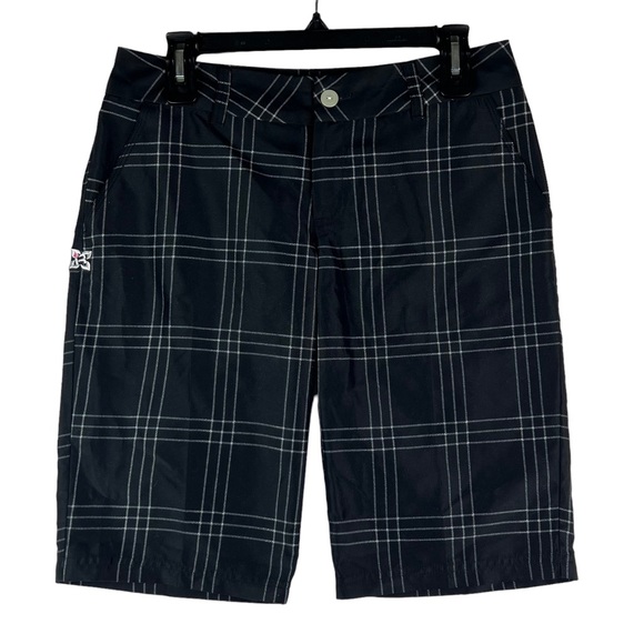 Immersion Research Bermuda Shorts Womens Size 6 Plaid Black White - Picture 1 of 7